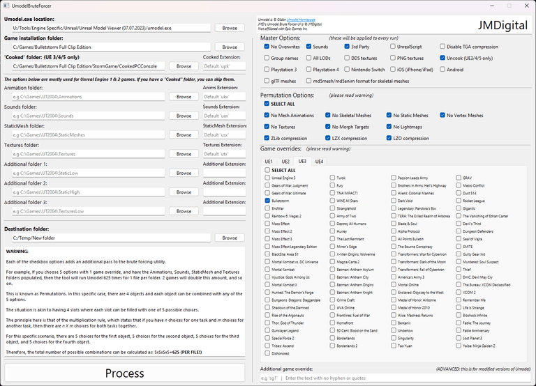 UModel brute force tool preview UModel brute force tool preview